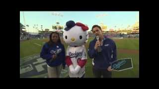 Hello Kitty Night at Dodgers Stadium 🥰 @dodgers @hellokitty @sanrio #