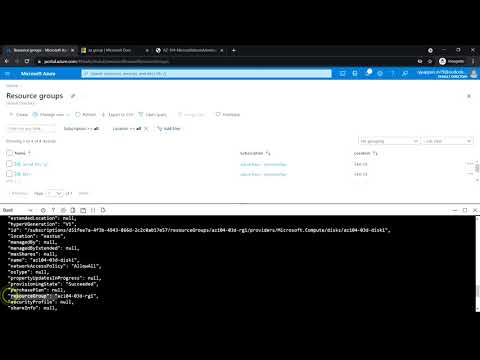 AZ-104 Hands-On Lab 3d: Task 1, 2 u0026 3: Manage Azure Resources by Using Azure CLI