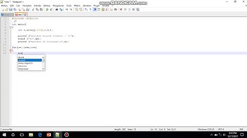 tutorial insertion sort dengan menggunakan bahasa c