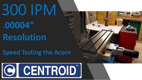 PM-25MV Milling Machine Conversion: 300IPM With the Centroid Acorn