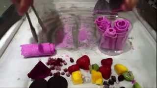 Hướng dẫn làm các món kem cuộn chi tiết