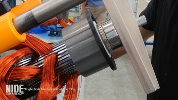 Semi-auto motor stator coil winding and inserting machine for induction motor