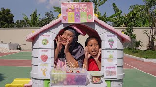 Keysha & Ibu Zuni Jualan Ice Cream Buah - Main Prosotan Dan Rumah - Rumahan