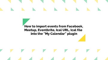 How to import Social Event into the My Calendar plugin using WP Event Aggregator plugin