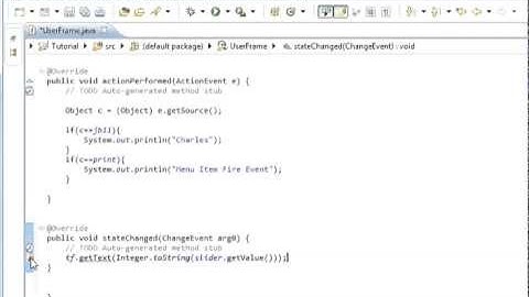 Java programming part 69 GUI : JSlider Component and ChangeListener listening Slider Events