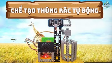 💖Cách chế tạo thùng rác thông minh bằng Lego và YoloBit – Dễ làm, hiệu quả cao!🔔