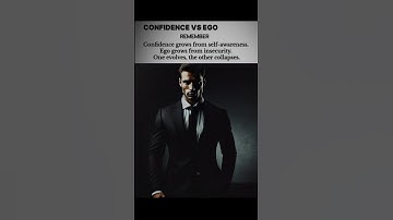 Confidence vs Ego: The Truth You Need to Know #Confidence #Ego #MindsetMatters #SelfAwareness
