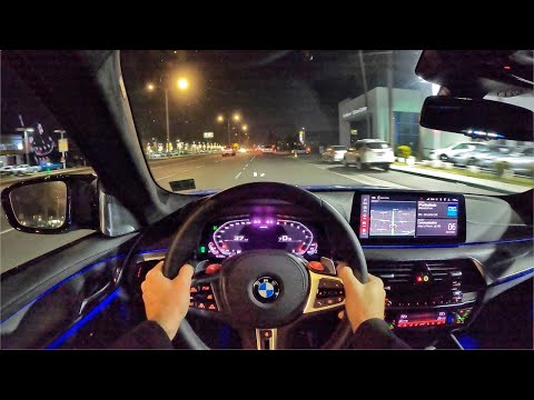 2021 BMW M5 Competition POV Night Drive (3D Audio)(ASMR)