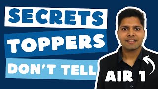 The 'SECRET' Toppers Don't Tell You (by JEE Topper)