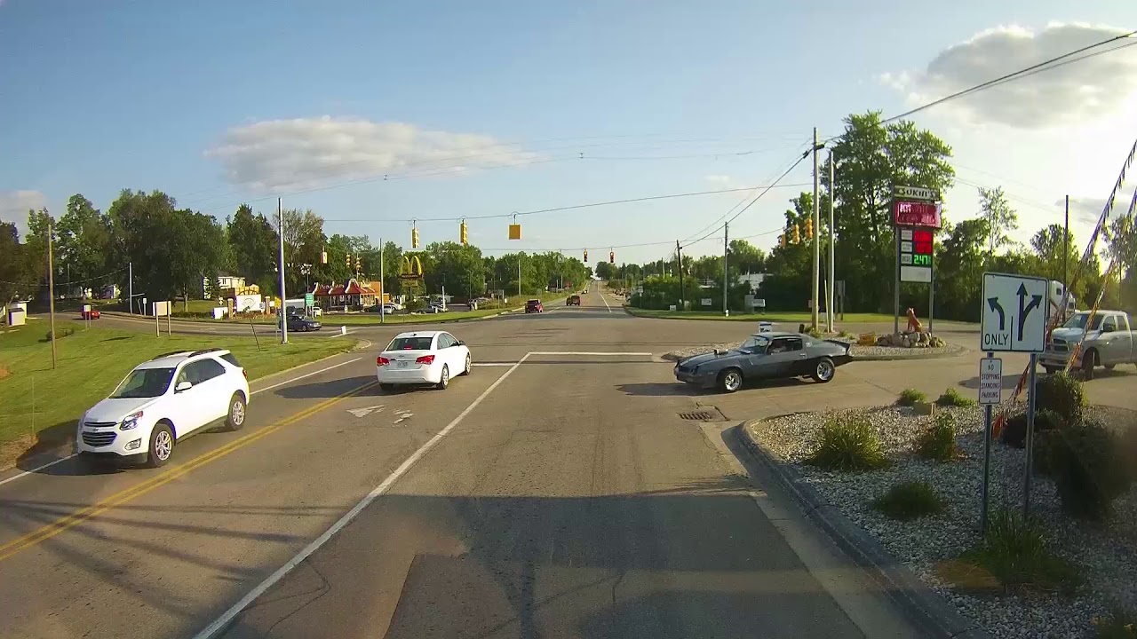 Driving through Hudson, Michigan