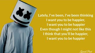 Marshmello ft. Bastille - Happier (Lyric)