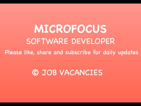 MICROFOCUS - SOFTWARE DEVELOPER