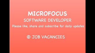 Microfocus - Software Developer
