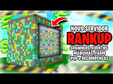 NOVO SERVIDOR de RANKUP OP com SPAWNERS, FARM e MUITO PVP para MINECRAFT PIRATA