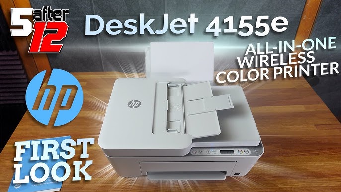 HP DeskJet 4155e WiFi Setup, Review. 