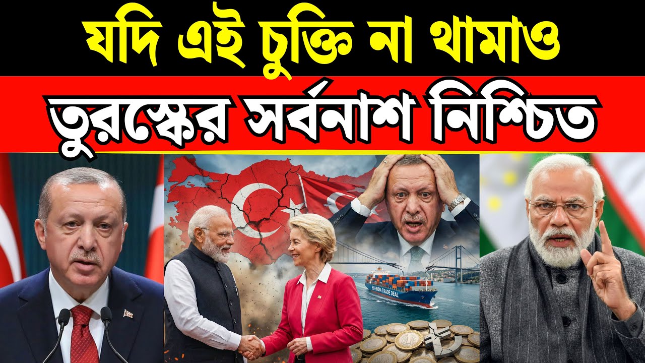 ভারত–ইউরোপ চুক্তিতে তছনছ তুরস্ক, আঙ্কারার আসল আতঙ্ক ফাঁস | India-EU Trade Deal Shakes Türkiye