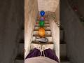 🎈🎈🎈Challenge the staircase obstacle course and pop the colorful balloons!#shorts