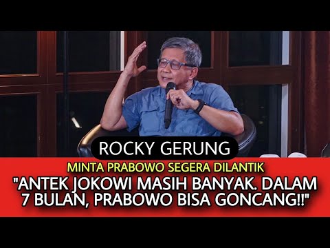 MINTA PRABOWO SEGERA DILANTIK // ANTEK JOKOWI MASIH BANYAK. DALAM 7 BULAN, PRABOWO BISA GONCANG!!