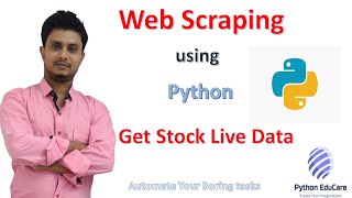 # 12 Web Scraping using Python || Data Science || Extracting Data || Stock query || Stock live data
