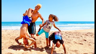 Double Overtime! Intense Family Beach Challenges! by Jordan Mills 7,495 views 3 years ago 8 minutes, 2 seconds