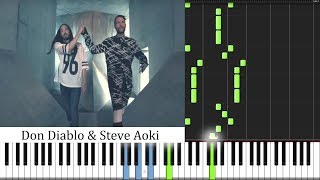 Don Diablo & Steve Aoki x Lush & Simon - What We Started PIANO TUTORIAL