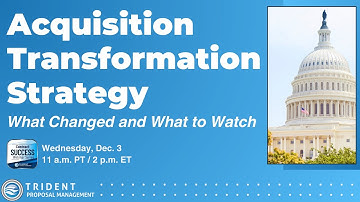 Acquisition Transformation Strategy: What Changed and What to Watch | Dec. 3, 2025