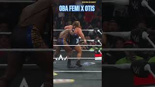 Oba Femi tossing OTIS #wwe #shorts
