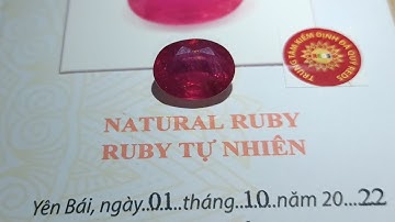 Đá quý ruby đỏ cắt giác 5,5cts rất đẹp 😍 3.268k 1 viên có giấy kiểm định kèm theo