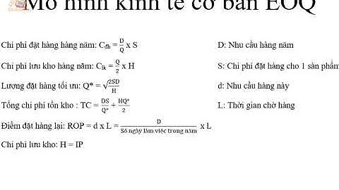 BẢO QUẢN THUỐC GPS - QUẢN TRỊ HÀNG TỒN KHO - NTTU - CÔ LIỄU