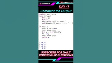 DAY - 07 Tell me the output of this code | Daily Quiz Challenge | Ampire