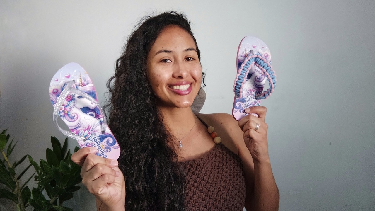 Sandália Infantil de Macramê - Encanto