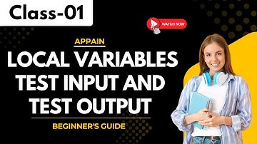 Appian Class 01 | Local Variables Test Input and Test Output | Beginner