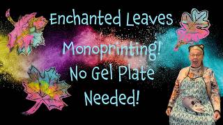 TODAY'S PAINTY PLAY: Leaves for the Enchanted Forest Journal & Trashy Journal Cover!