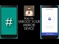 How to unroot your android device supersu and kingroot