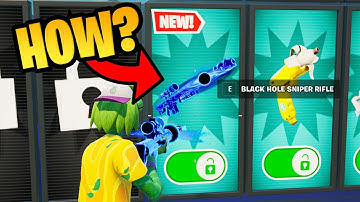 How To Get NEW Black Hole Sniper Rifle in 1vs1 with every gun Fortnite