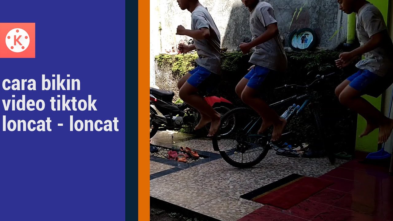Cara edit video tiktok loncat-loncat terbang di kinemaster