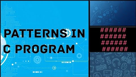 Pattern Programs in C - Class 10 Computer Science