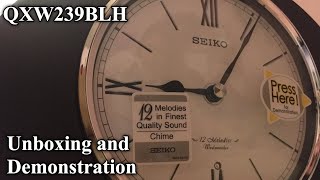 Seiko QXW239BLH Unboxing and Demonstration | セイコーメロディ時計