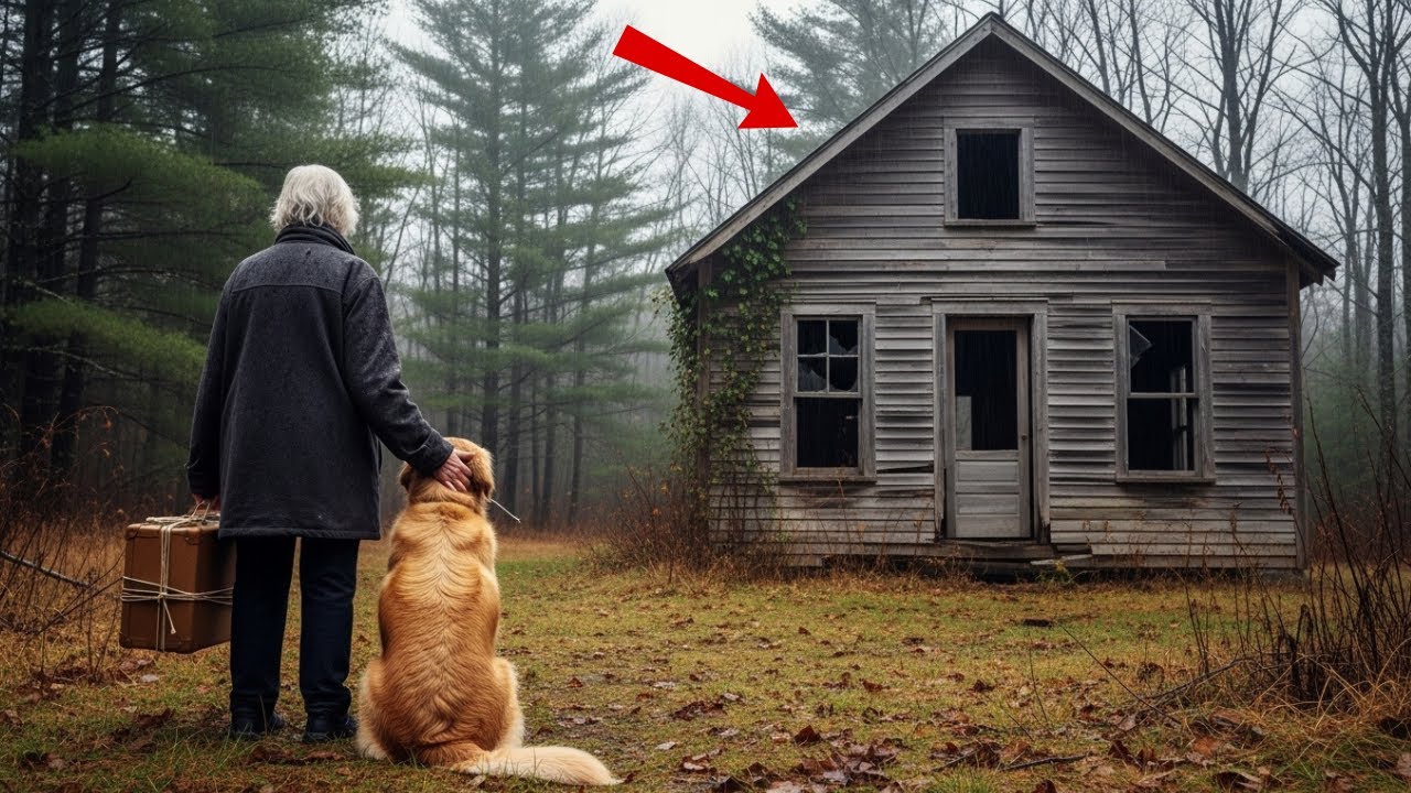 Kicked Out at 70, a Poor Woman and Her Dog Found a Ruined Cabin — Then a Miracle Happens