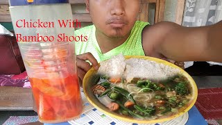 Chicken with Bamboo shoots || Hmar style || Yummy chicken