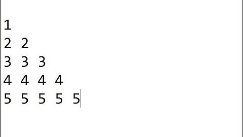 wap in java to print 1 22 333
