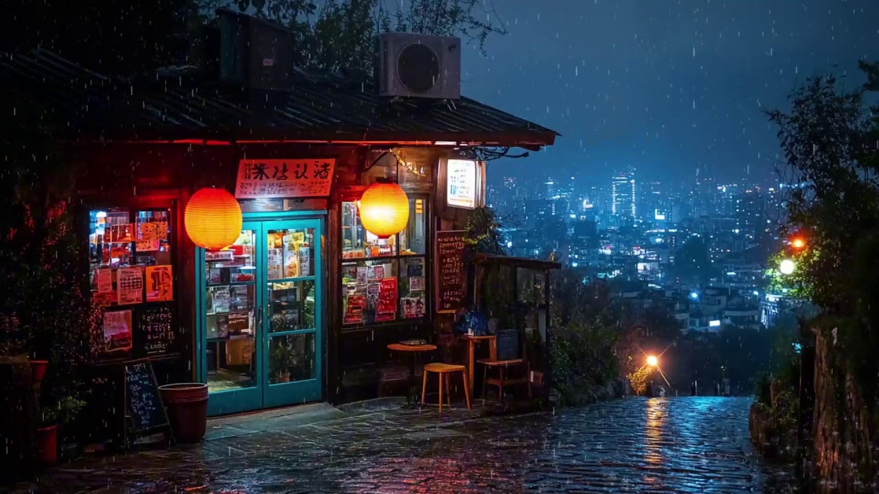 Late Night Rain in a Hidden Japanese Alley | Cozy Viral Lo-fi for Study, Sleep & Relax | 4K