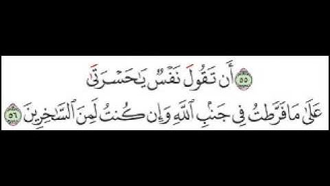 سورة الزمر الآية 56