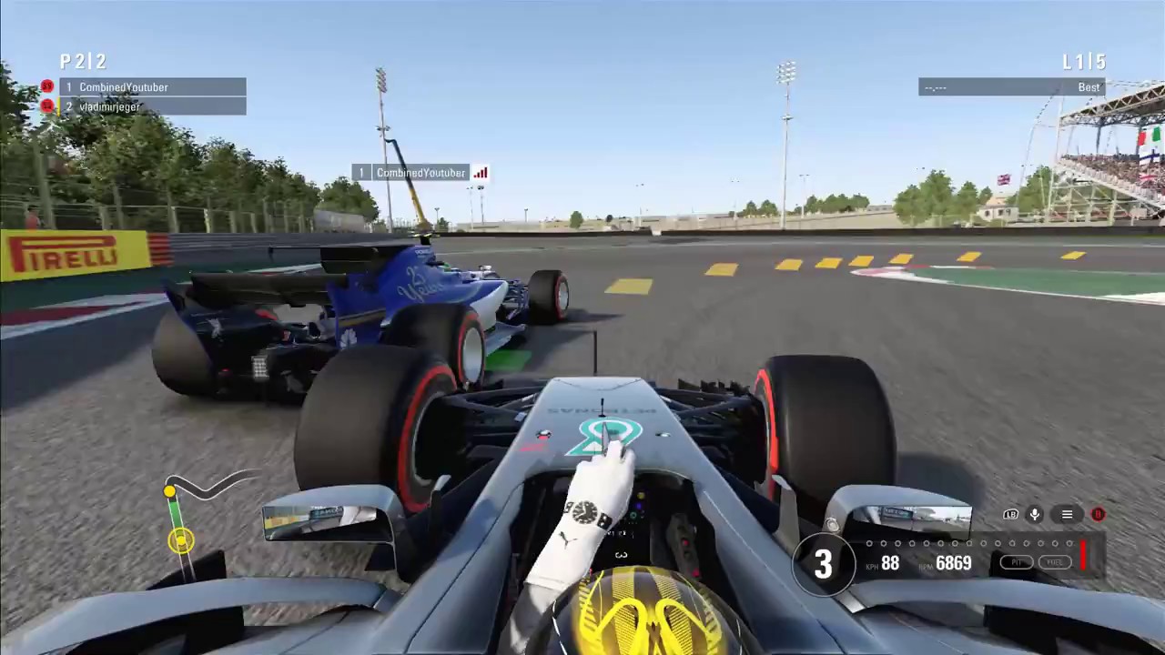 F1 2017 - vladimirjeger VS CombinedYoutuber - Online Sprint Racing