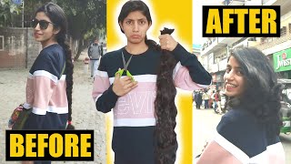 I Chopped Off 35 Inches Of My Natural Curls | Cutting My HAIR For The First Time In 8 Years |