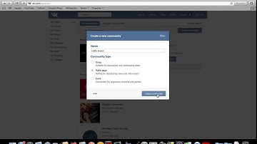 how to create communities on vk