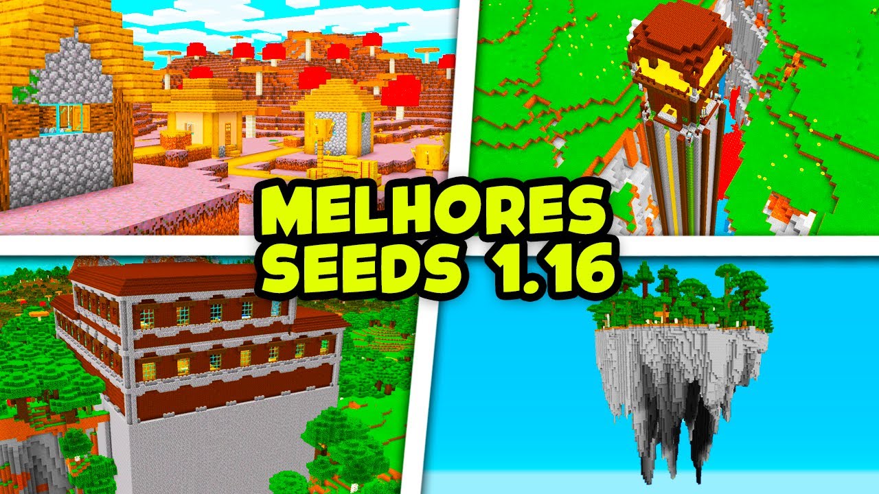 TOP 10 MELHORES SEEDS PARA MINECRAFT PE 1.16 