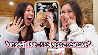 reacting to the pre-proposal *unseen footage* in big bear | vlogmas day 14