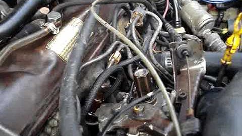 VW diesel. Priming the injector pump