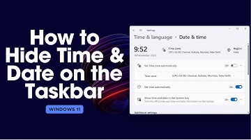 How to Hide Time & Date from the System Tray on Windows 11